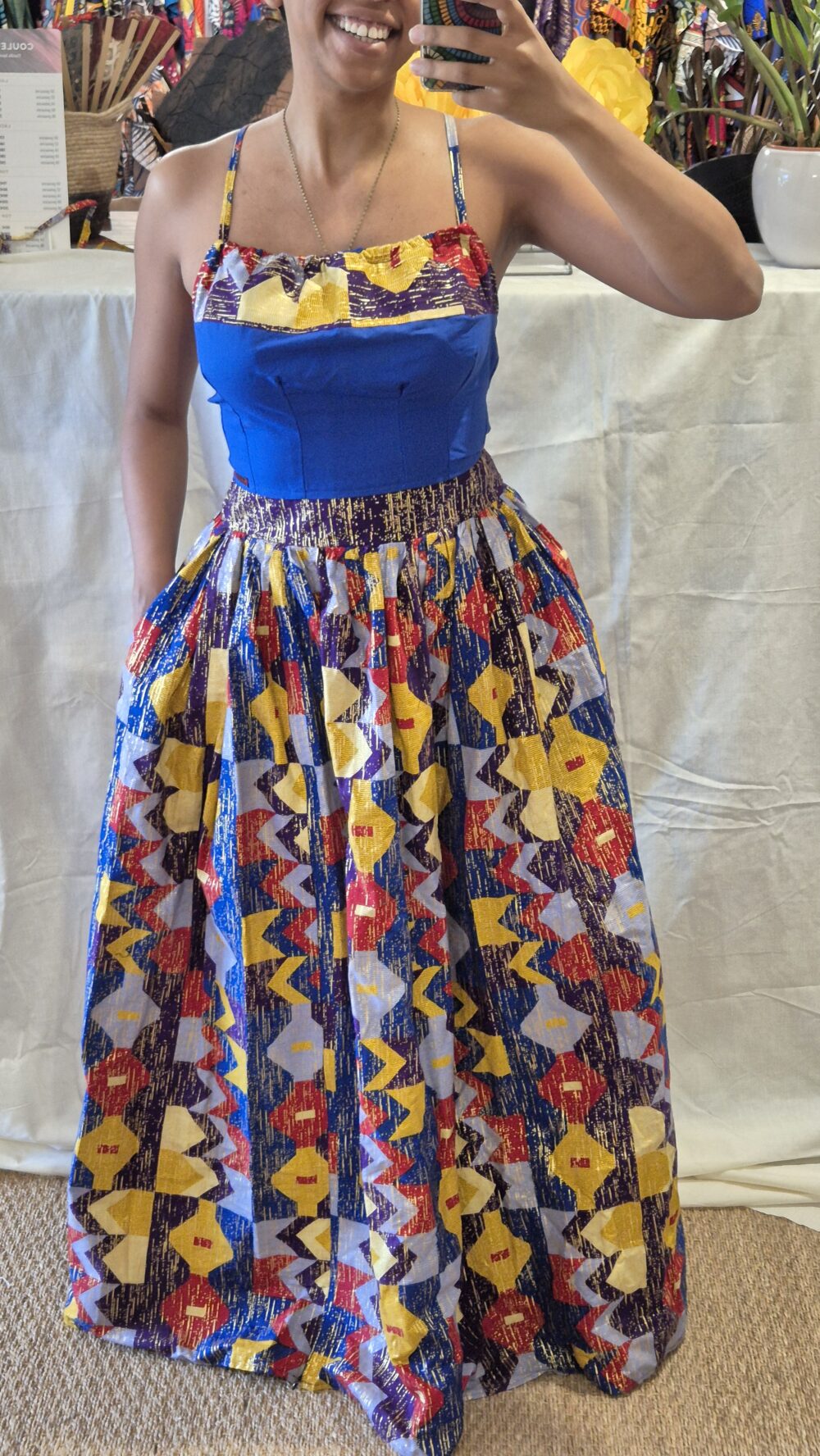 Senia blue backless top - Image 4