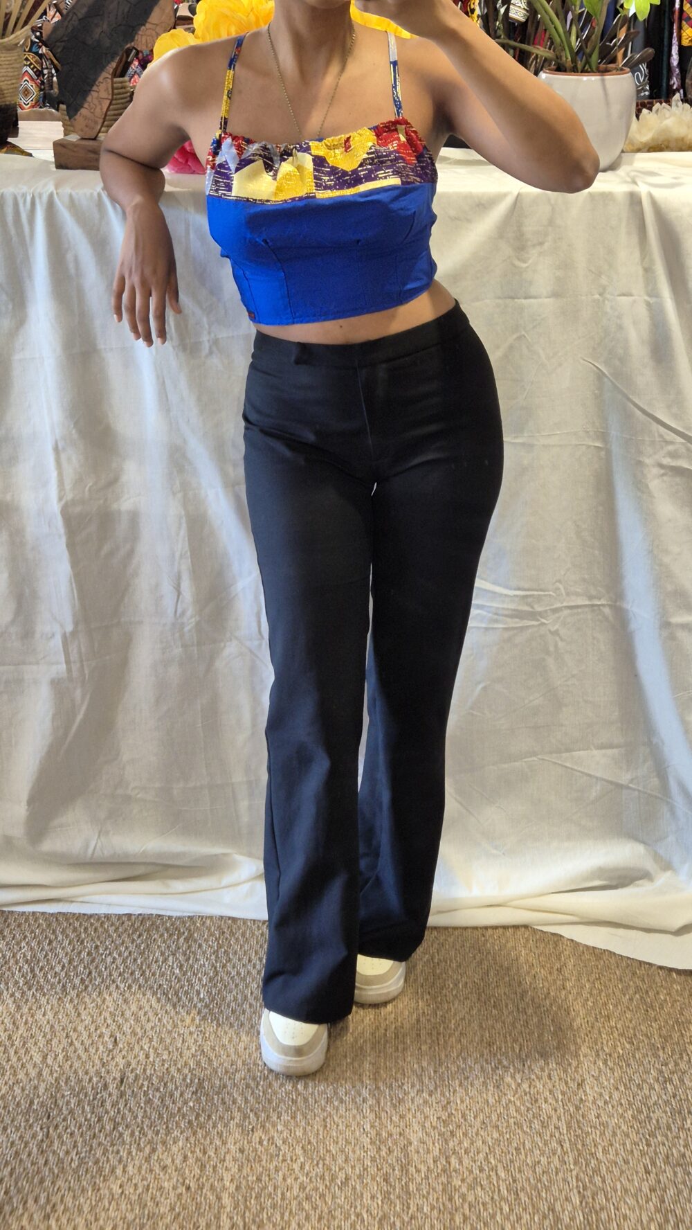 Senia blue backless top - Image 5