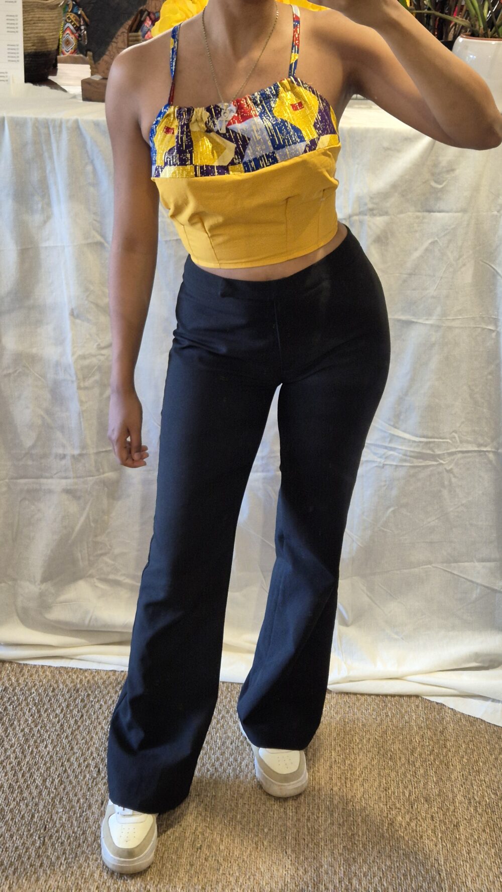 Top dos nu Senia jaune – Image 5