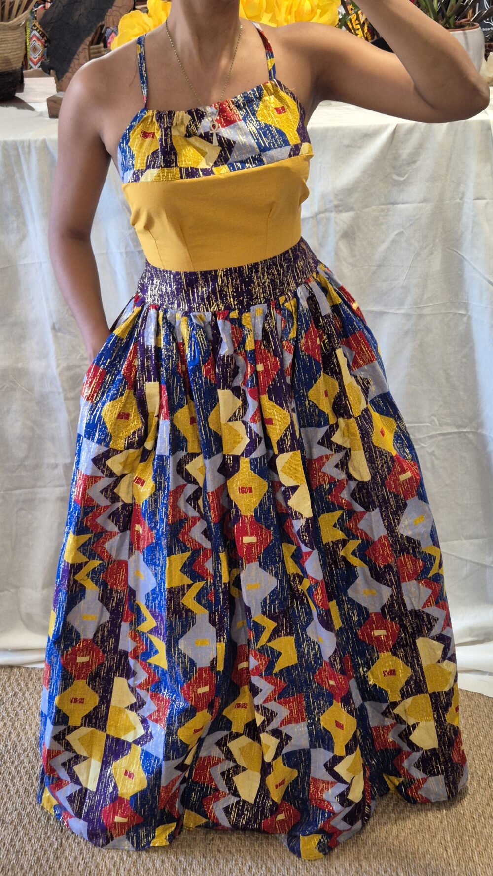 Top dos nu Senia jaune – Image 4
