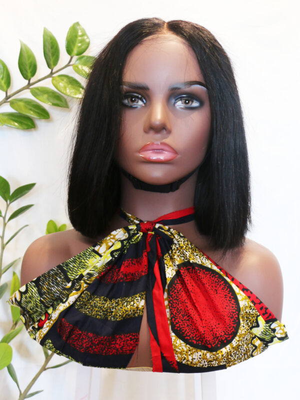 10 inches Straight brazilian top closure bob wig