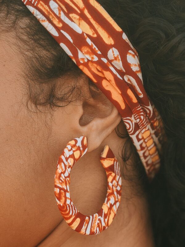 Douma flat hoop earrings
