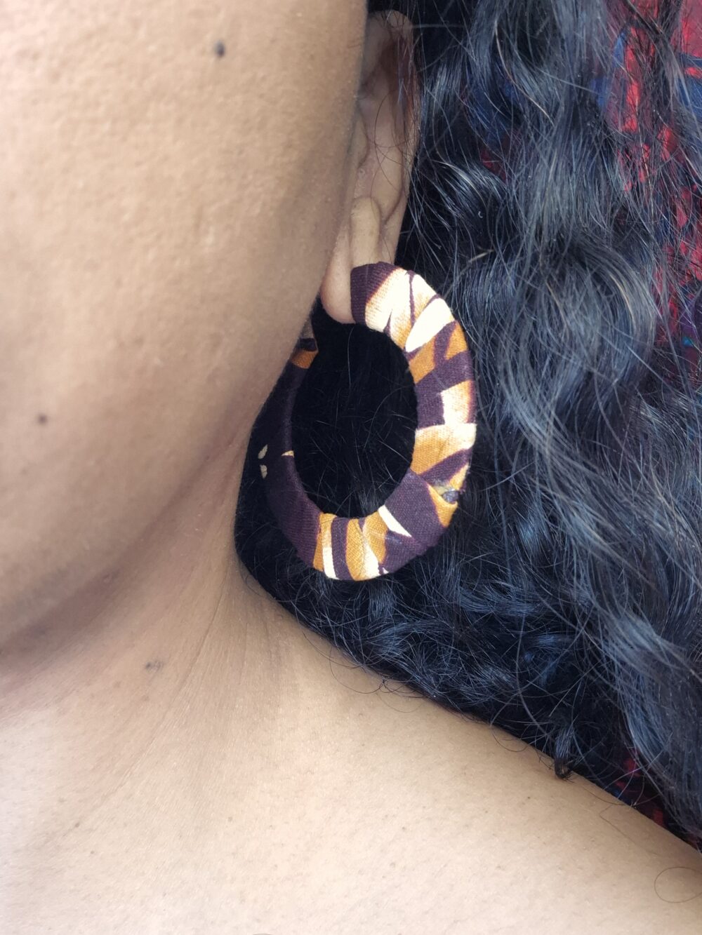 Koffi flat hoop earrings