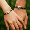 Bracelet Cauri noir et blanc
