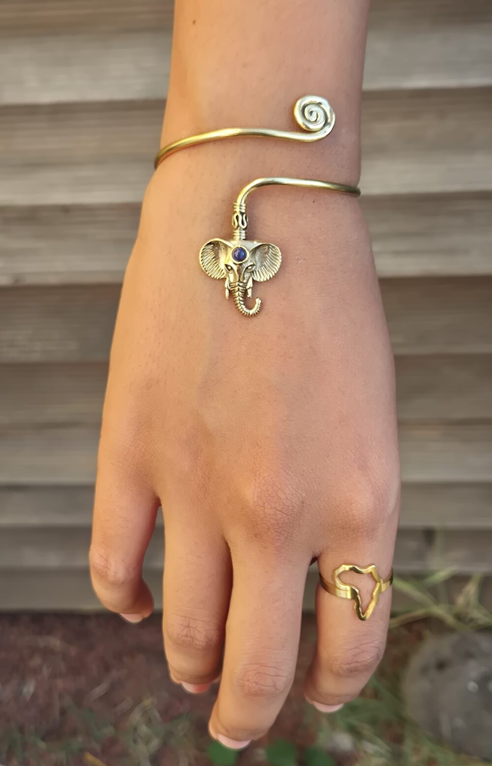 Golden Elephant bangle - Image 3