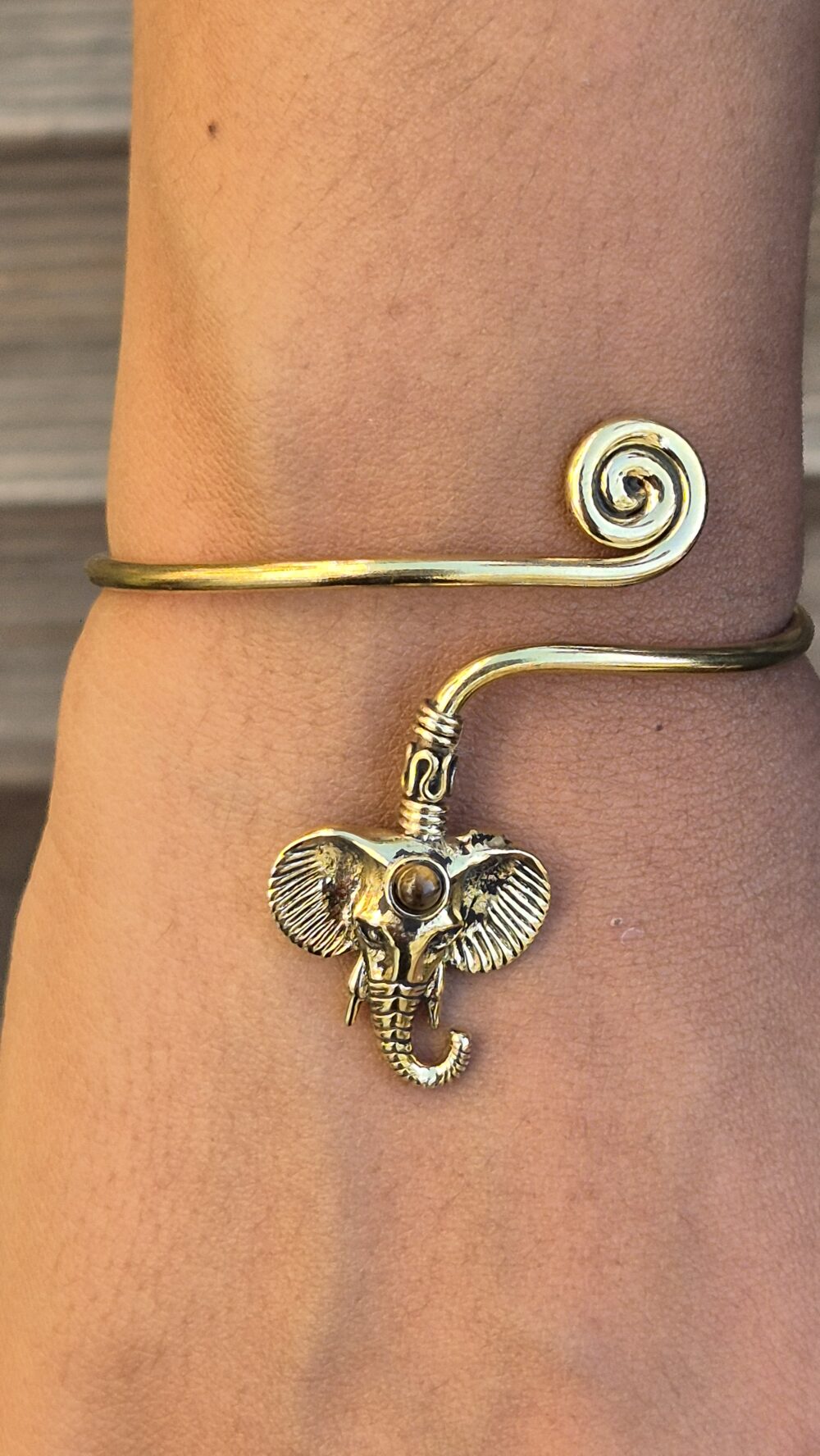 Golden Elephant bangle - Image 6