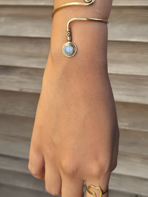 Golden bead bangle