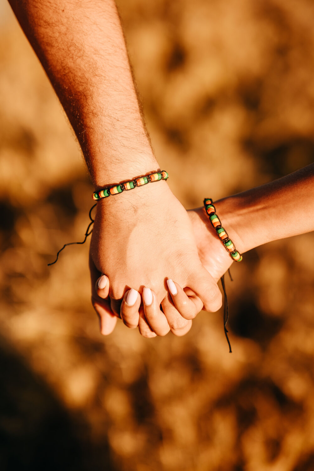 Red yellow and green bracelet