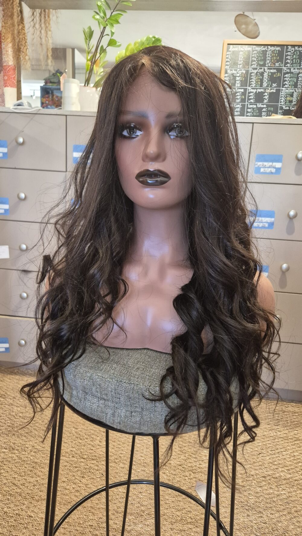 Perruque Lisse brésilien lace frontale 22 pouces