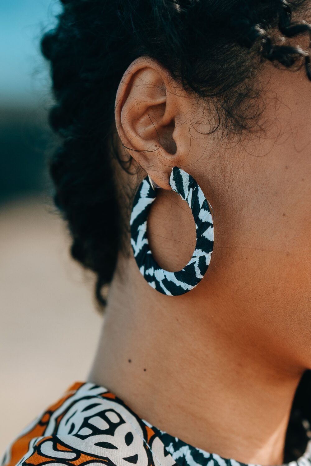 Kodjo flat hoop earrings