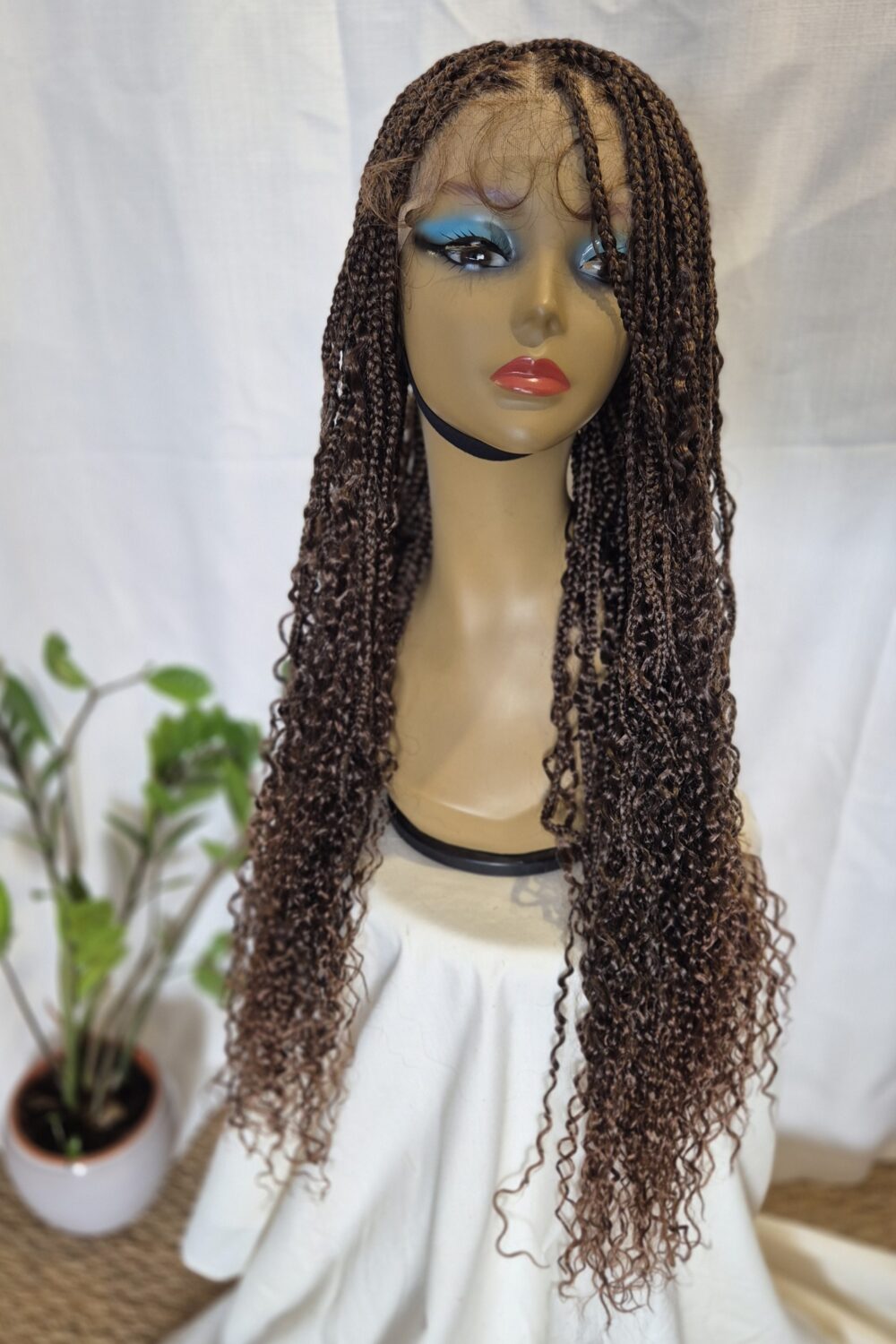 Goddess braids synthetic wig - Image 5