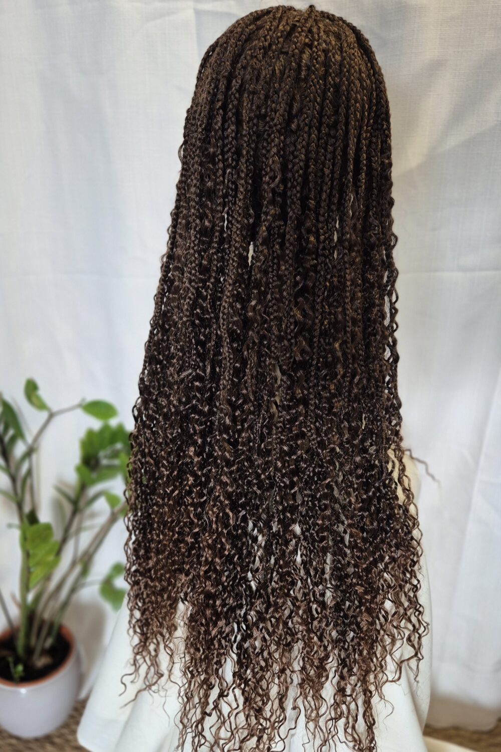 Goddess braids synthetic wig - Image 7