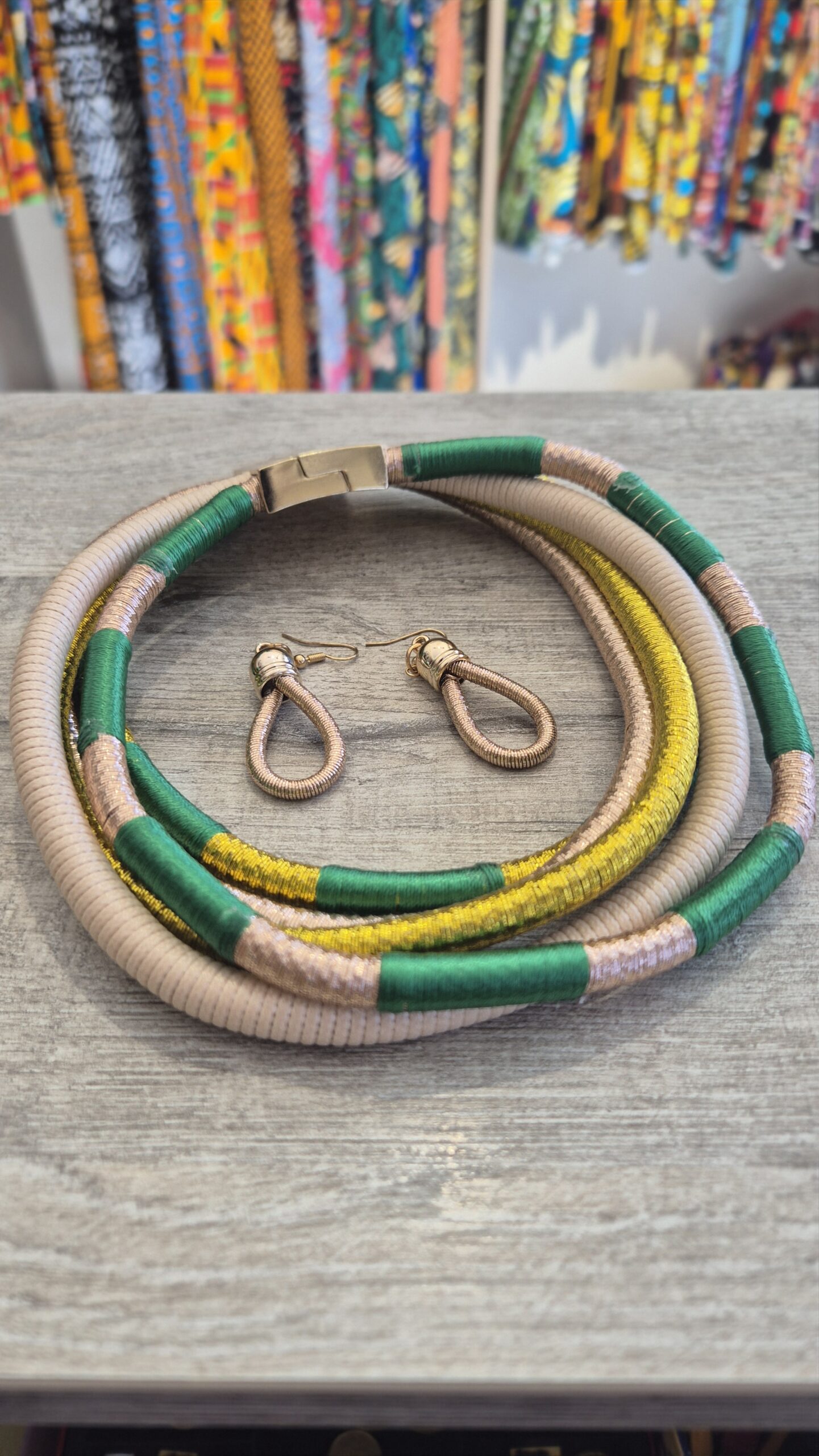 Yoruba earrings and necklace set - Image 19