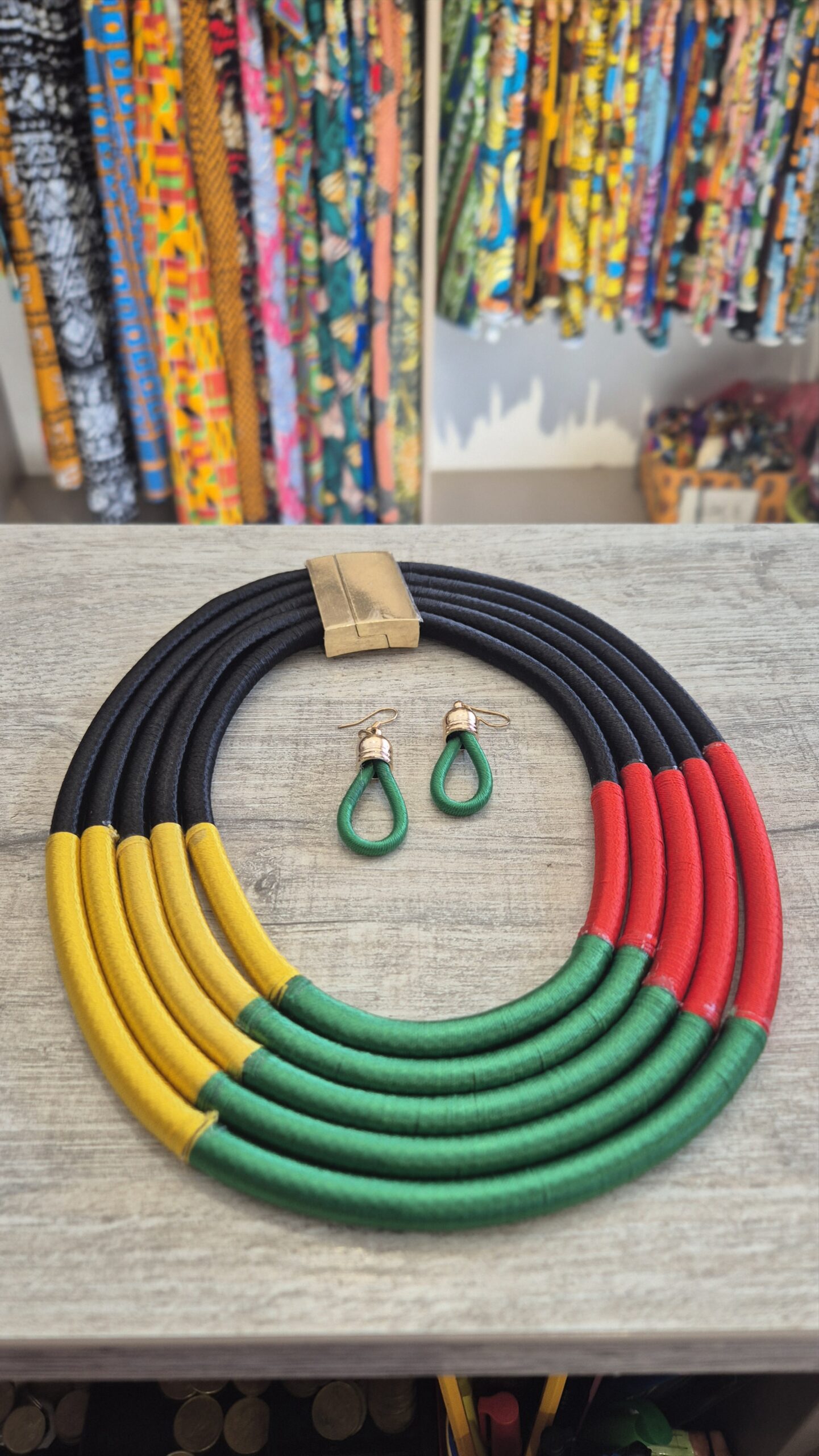 Yoruba earrings and necklace set - Image 16