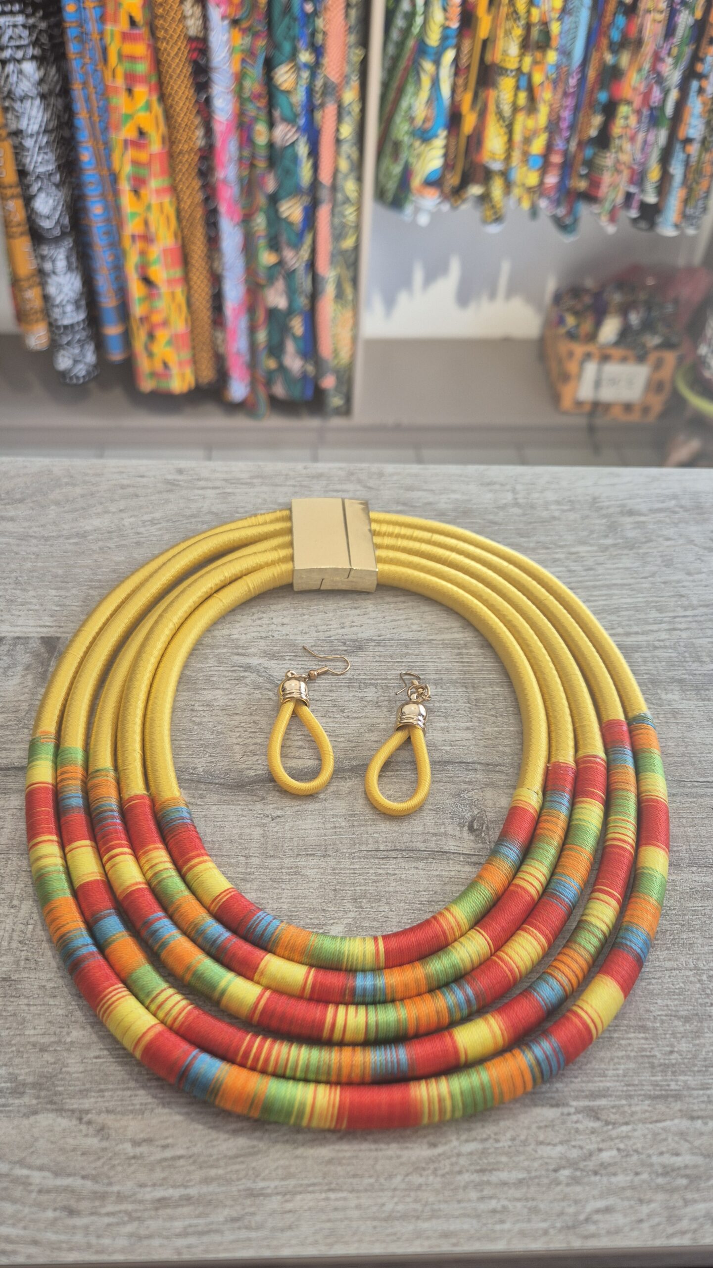 Yoruba earrings and necklace set - Image 26